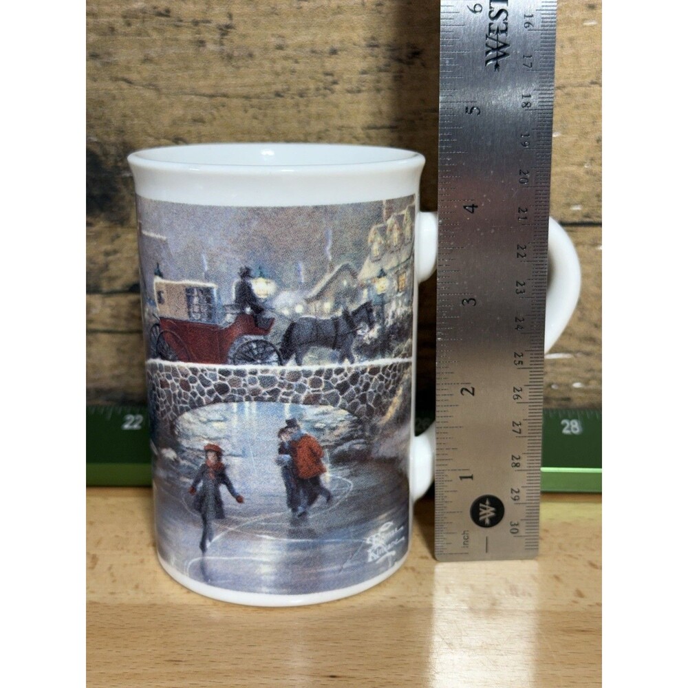🔥Thomas Kinkade Holiday at Everett's Cottage  2016 Coffee Tea Mug 12 oz - Picture 9 of 12
